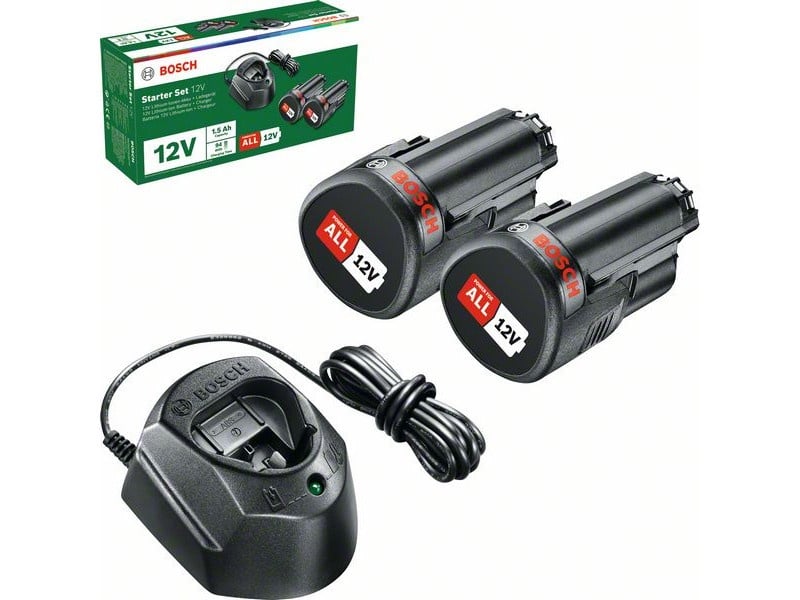 BOSCH Set baterii PBA 12V / 2 baterii de 1,5 Ah + încărcător GAL 1210 CV - 1 | YEO