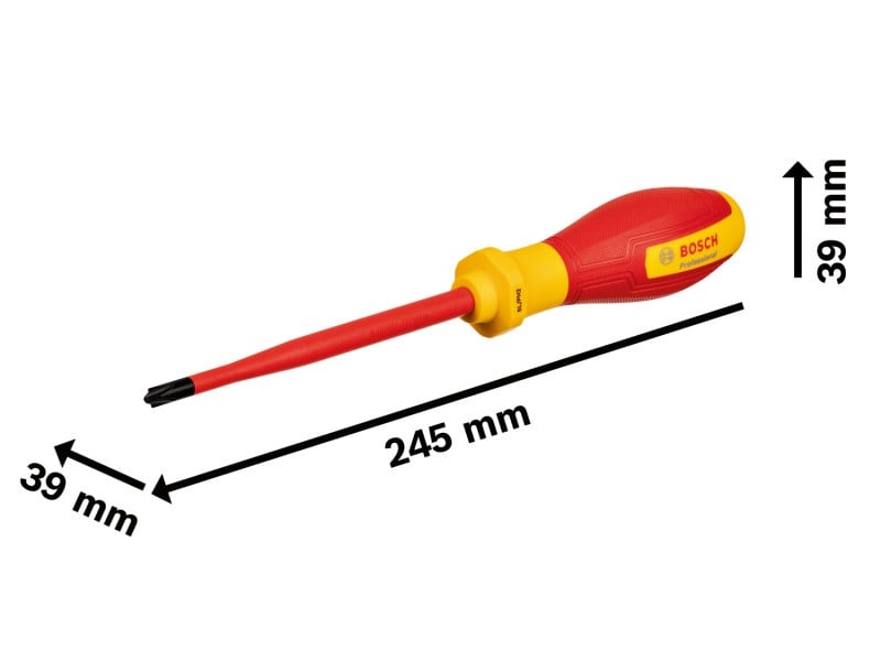 BOSCH Șurubelniță SL/PH2 x 125 mm izolată până la 1000 V