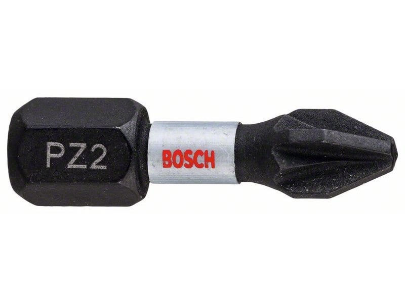 BOSCH vârf bit PZ2 x 25 mm 1/4" Impact Control (2 buc)