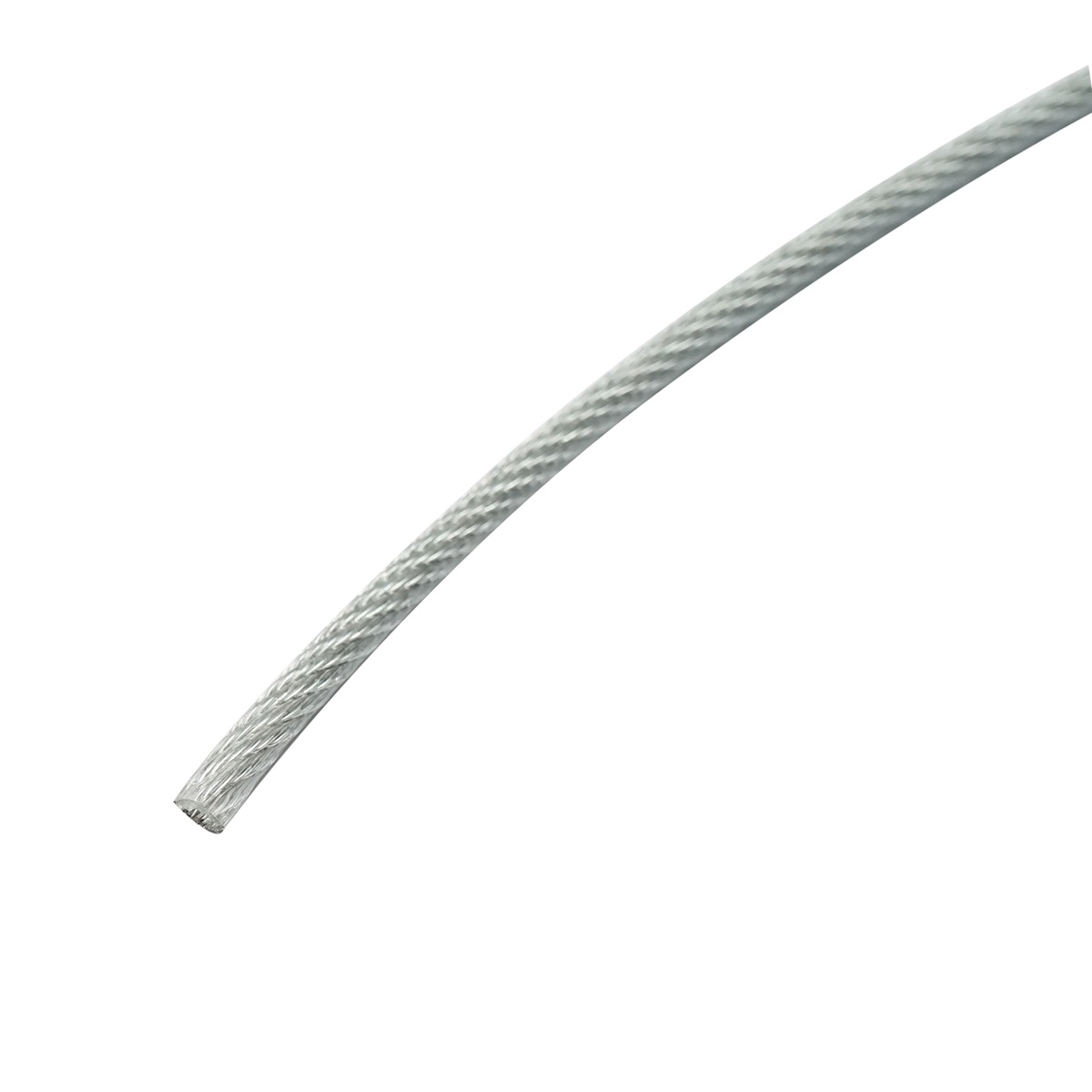 Cablu otel galvanizat cu invelis PVC fi 4mm, foc 6x7+FC, sarcina maxima 539Kg, 200m/rola, greutate 8.08Kg , Cod: DISSW37 - 2 | YEO