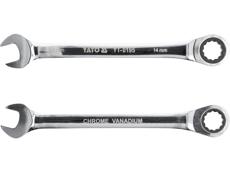 Cheie cu clichet YATO Star 14 mm / 190 mm 72T CrV - 2 | YEO