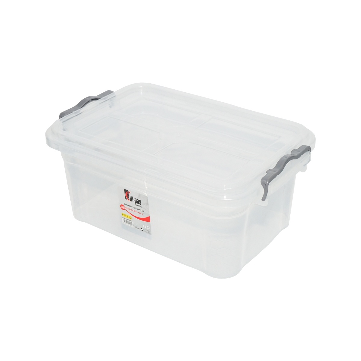 Cutie depozitare 7.5L cu capac din plastic, transparenta 220x340x140mm, Cod: DISLK03, Brand: BRECKNER GERMANY - 1 | YEO