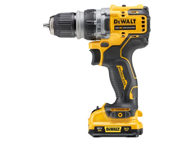 DEWALT burghiu fără fir cu cap înlocuibil 12 V (2 baterii 3.0 Ah + încărcător + TSTAK) DCD703L2T - 1 | YEO