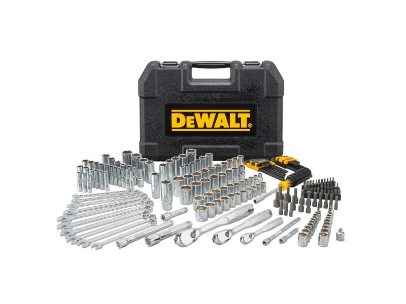 DEWALT Set de scule 205 piese metric/colon, scurt/lung 1/4" + 3/8" + 1/2" - 1 | YEO