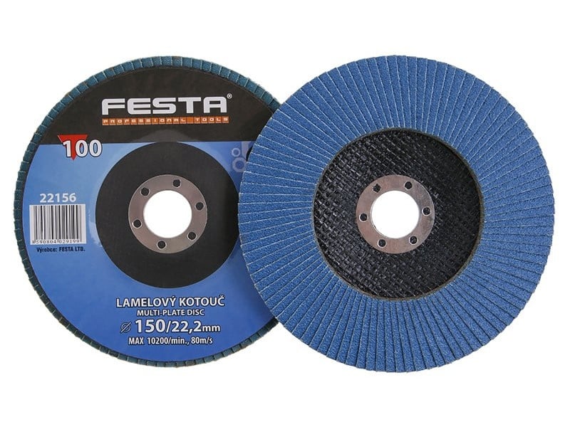 Disc cu clapetă FESTA 150 x 22,2 / P100 inox