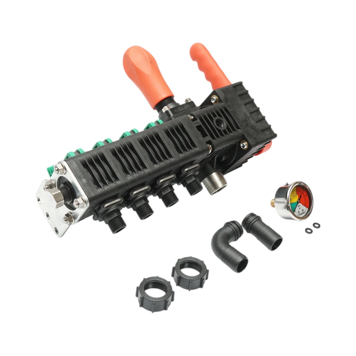 Distribuitor cu 4 cai pentru erbicidator, manometru cu glicerina 25 bar, Cod: DISPK99 - 2 | YEO