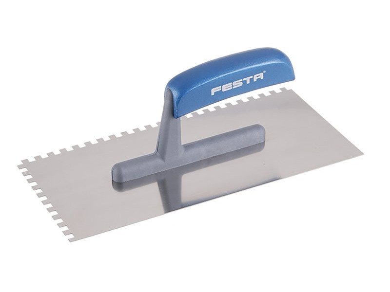 FESTA fier zimțat 130 x 280 mm inox cu mâner din plastic 6 x 6 mm