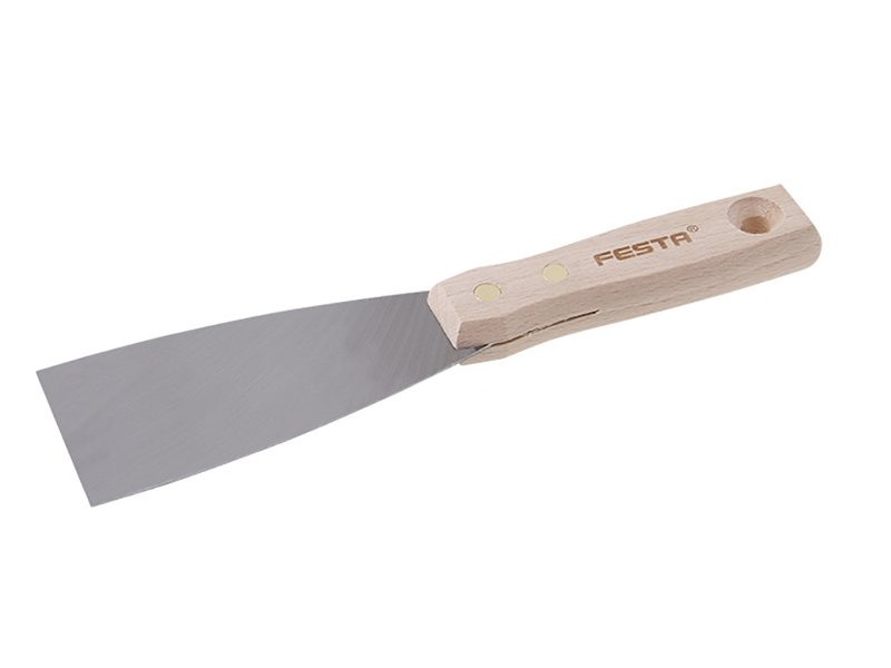 FESTA Spatulă din oțel 60 mm cu mâner din lemn