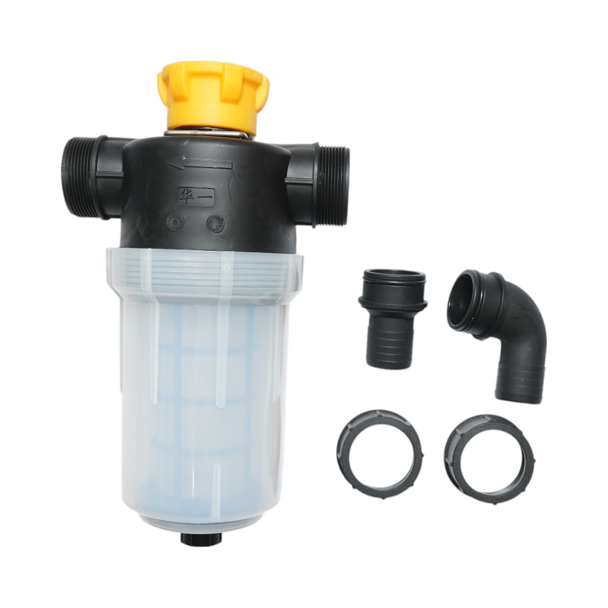 Filtru erbicidator transparent cu sita si valva autocuratare, racord 38 mm , Cod: DISPK91 - 2 | YEO