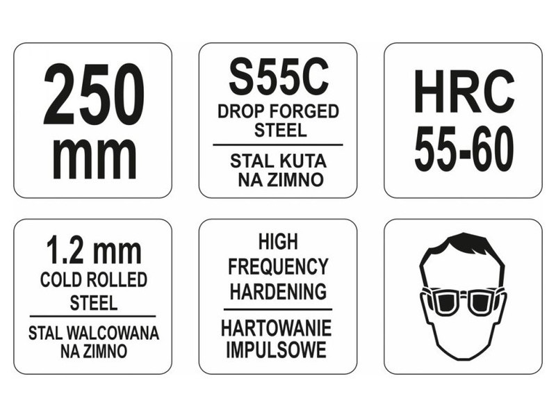 Foarfece de tăiat plăci YATO 250 mm drept - 3 | YEO