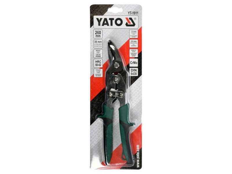 Foarfece de tăiat plăci YATO 260 mm dreapta - 1 | YEO