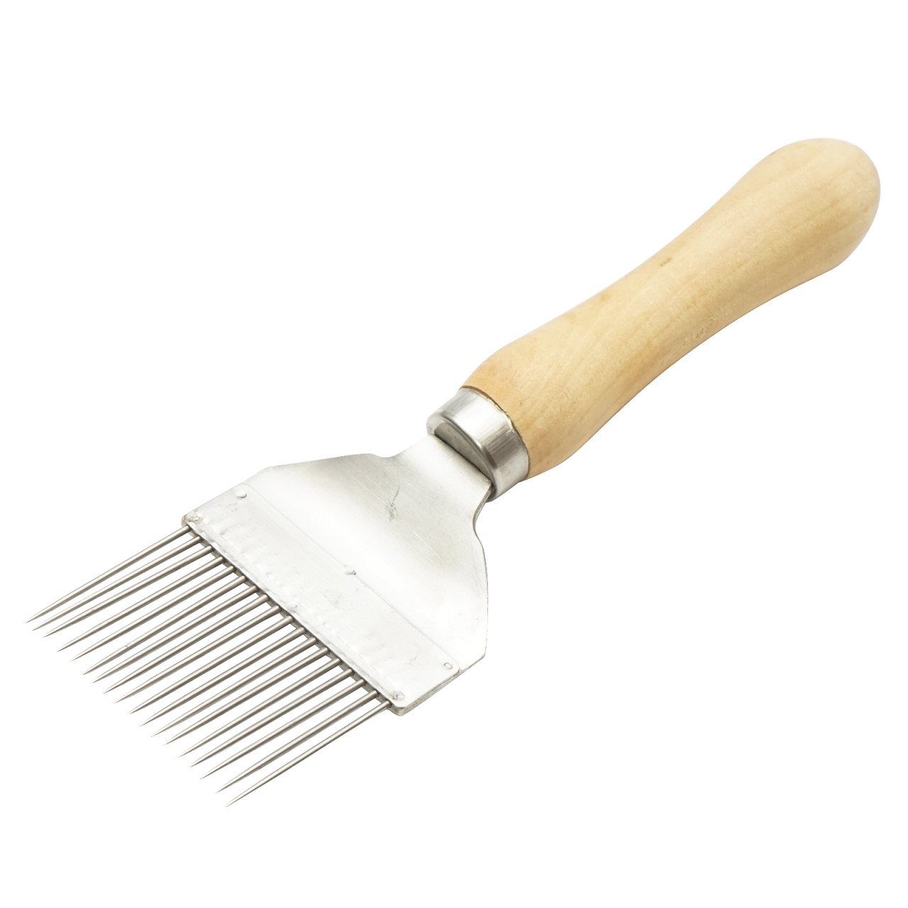 Furculita descapacit din inox cu maner de lemn 215mm, Cod: DISKR94
