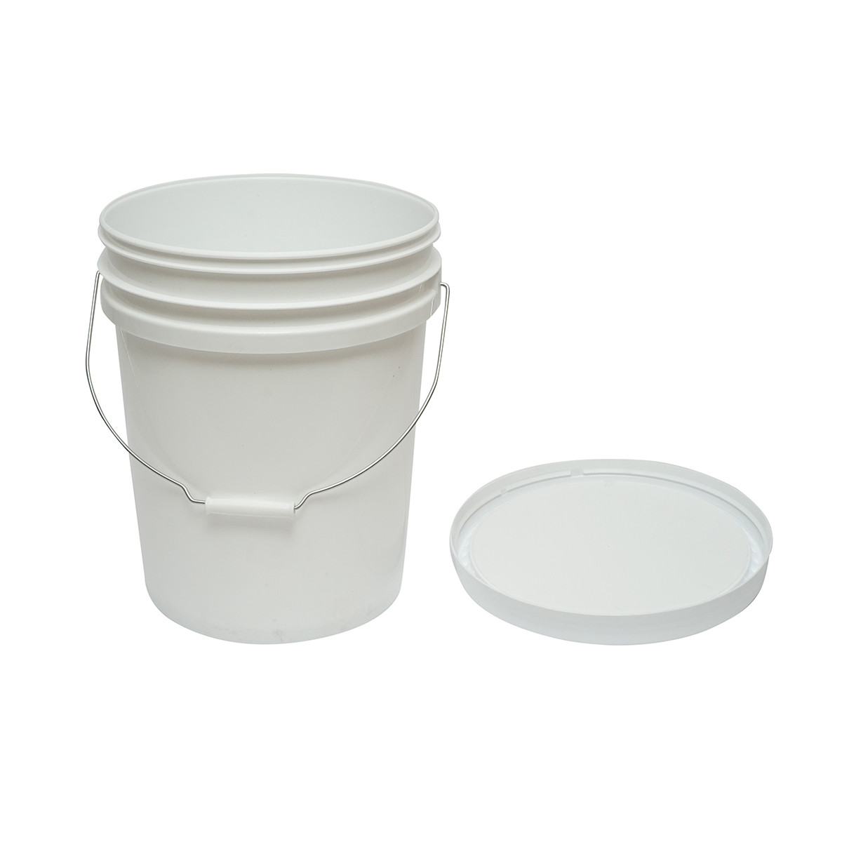 Galeata rotunda din plastic 20L cu capac pentru miere de albine, Cod: DISKR16