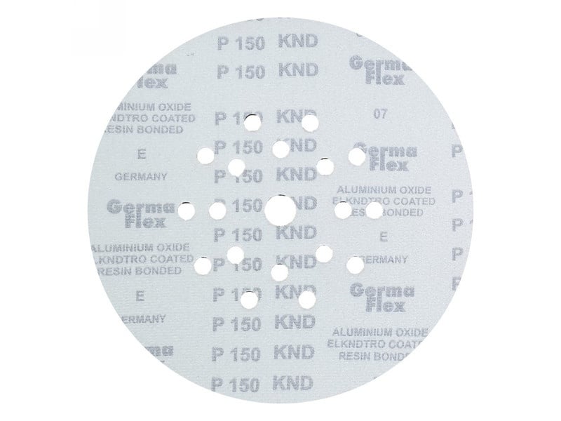 GERMAFLEX Discuri de fixare Velcro 225 mm / P150 18+1 găuri (5 buc)