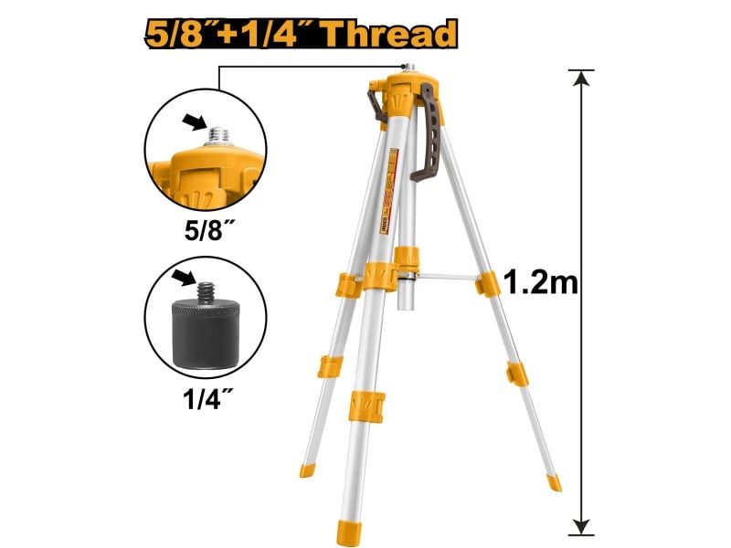 INGCO Trepied suport laser 1,2 m 1/4" 5/8"