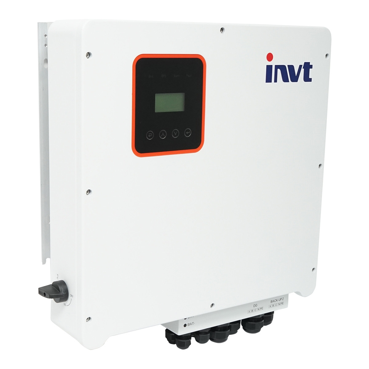 Invertor hybrid 10KW INVT BD10KTR-RH3 trifazic pentru sistem fotovoltaic 400V 2xMPPT, prosumator ON/OFF-GRID, Cod: BK77975, Brand: INVT - 1 | YEO