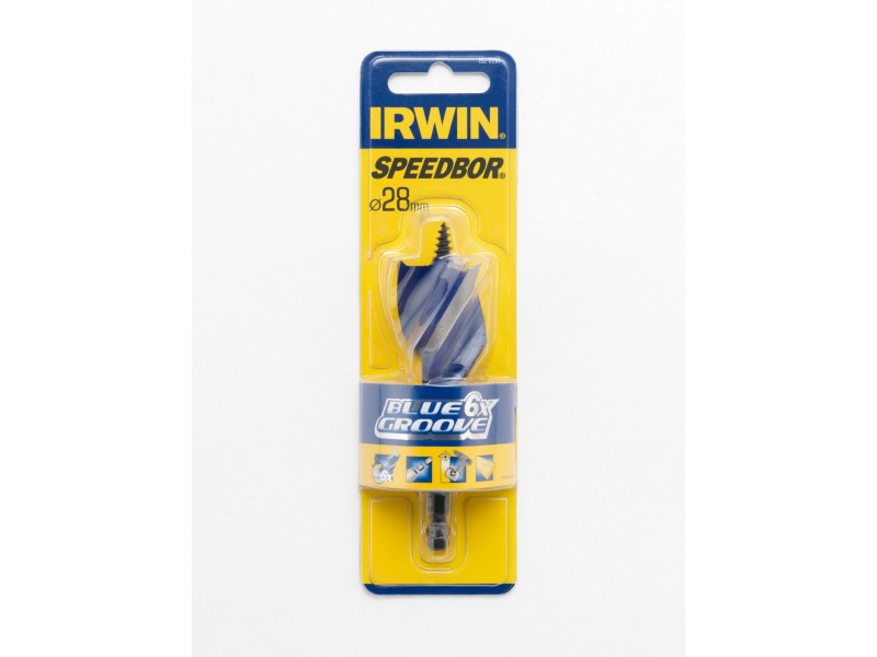 IRWIN Burghiu pentru lemn 28 x 105 mm bit Blue Groove 6x - 2 | YEO