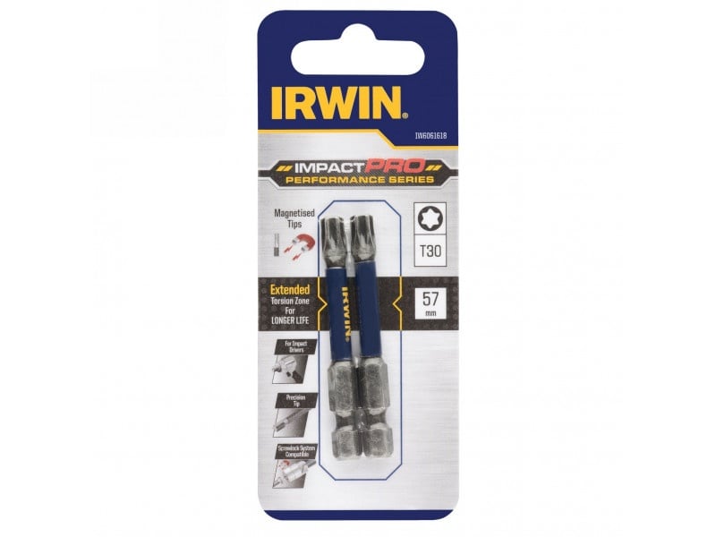 IRWIN Impact Pro Bithegy T30 x 57 mm (2 buc)