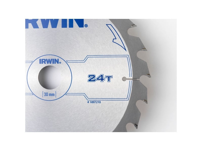 IRWIN Lamă de ferăstrău pentru lemn 250 x 30 mm / 24T - 1 | YEO