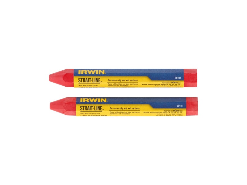 IRWIN Strait-Line Grease Crayon roșu (2 bucăți)
