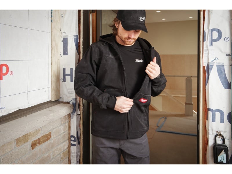 Jachetă cu glugă MILWAUKEE Freeflex™ Softshell negru L