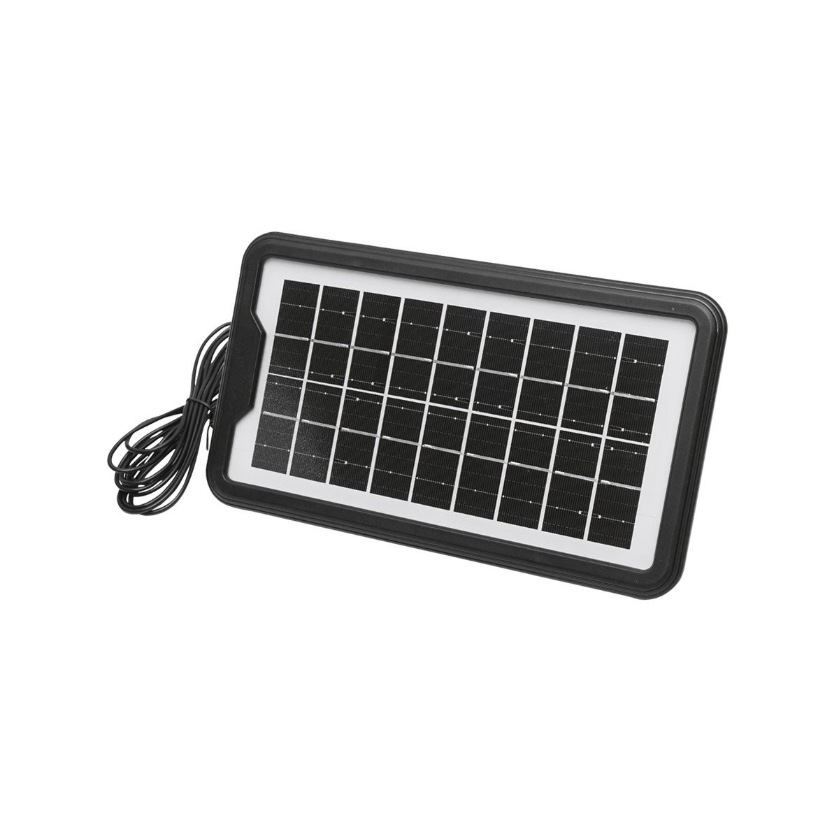 Kit iluminat portabil, LED cu 3 becuri/proiector, radio FM, telecomanda panou solar si baterie 6V, 3 Ah, pentru pescuit, camping, GD-8060, Cod: DISLK31, Gdplus