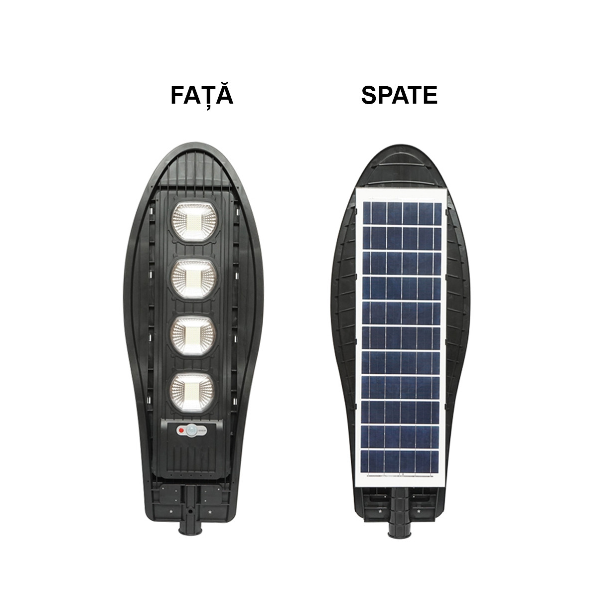 Lampa solara LED 200W pentru iluminat stradal, cu panou solar si senzor de miscare, cu prindere pe stalp, Cod: BK69679 Echivalență: DISLG38, Breckner Germany - 1 | YEO