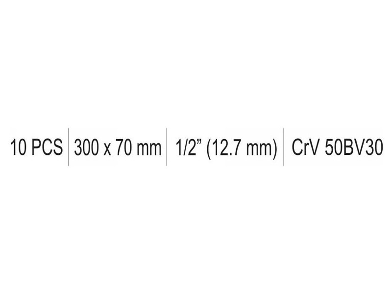 Manivelă YATO în formă de L 1/2" 300 x 70 mm