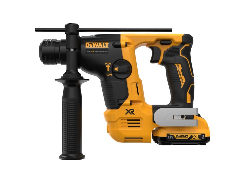 Mașină de găurit cu percuție DEWALT fără fir 12 V fără perie de carbon (2 baterii 3.0 Ah + încărcător) DCH072L2 - 1 | YEO