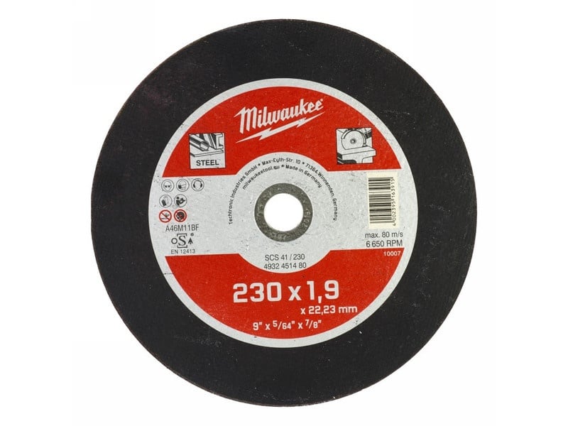 MILWAUKEE Disc de tăiat pentru metal 230 x 1,9 x 22 mm WSCS41