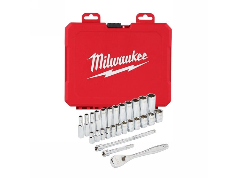 MILWAUKEE Set de chei 28 piese 1/4" 5-15 mm