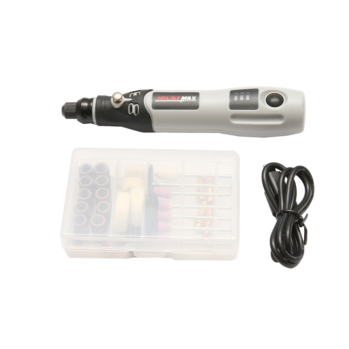 Mini polizor drept cu acumulator 4.2V 600mAh, 15000rpm cu 40 accesorii, Cod: DISEU69, Brand: JOUSTMAX - 2 | YEO