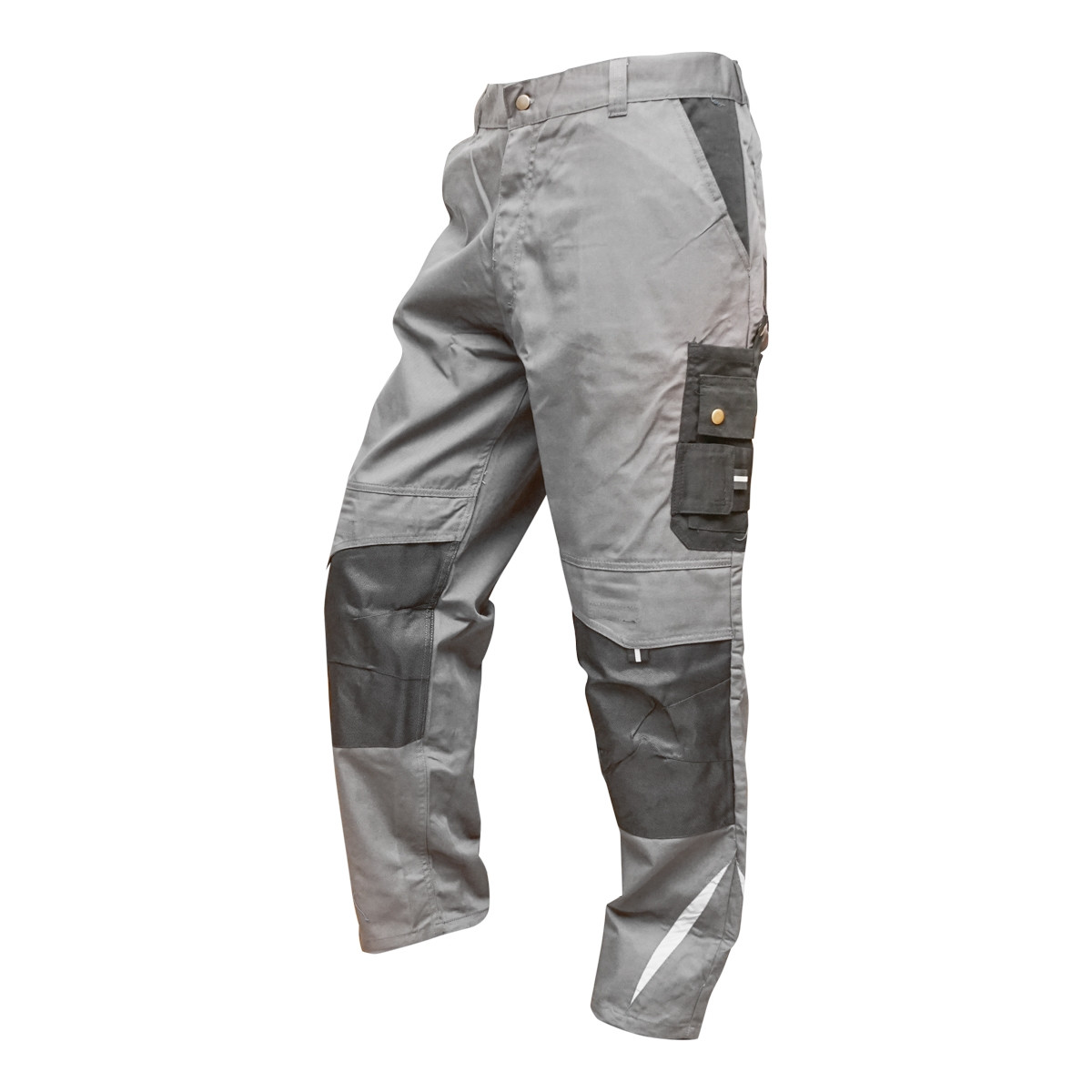 Pantaloni de lucru, poliester cu bumbac, gri cu negru, S,Cod: BK77229, Breckner Germany - 1 | YEO