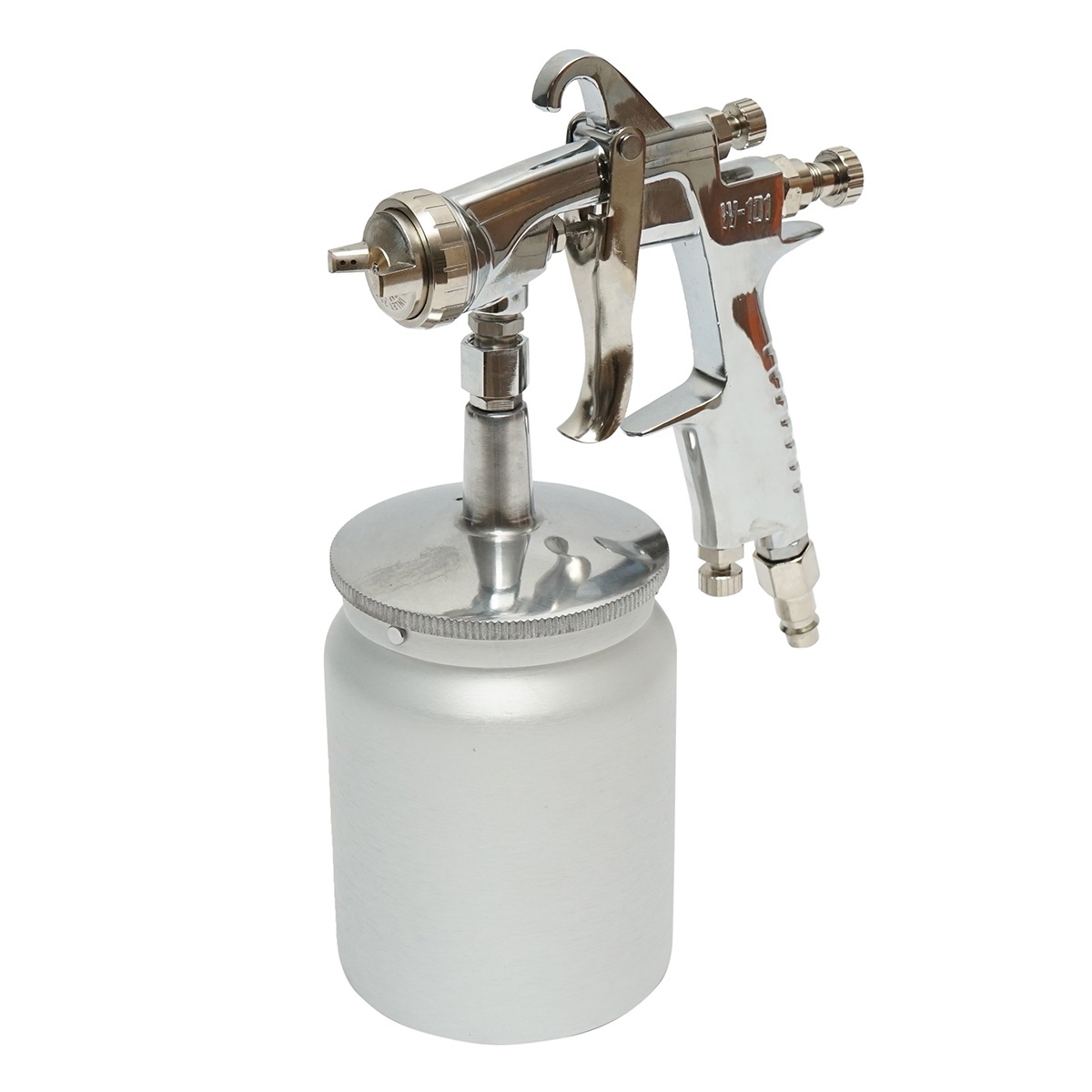 Pistol de vopsit cu aer comprimat 600ml, duza 1.3mm HVLP, debit 190ml/min, presiune max. 5 bar, Cod: BK76136