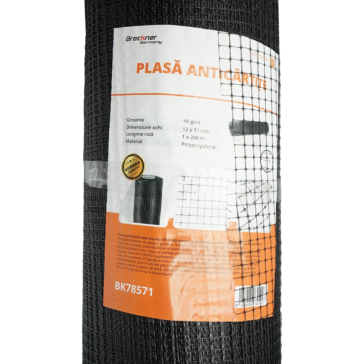 Plasa anti cartita 40g, 1x200m cu ochi 12x12mm, Cod: BK78571, Brand: BRECKNER GERMANY - 1 | YEO