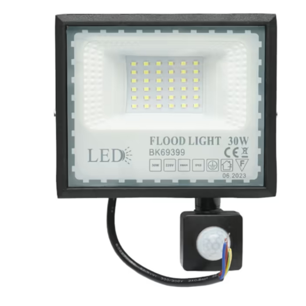 Proiector LED 30W, 220V, 6500K, IP65, cu senzor de miscare, Cod: BK69399 Echivalență: DISEH50, Breckner Germany