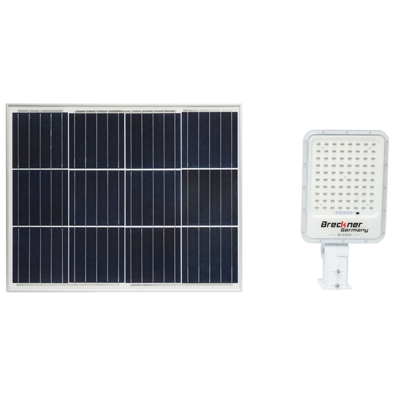 Proiector LED 30W, cu panou solar si baterie, 3,2V/40Ah si suport articulat, Cod: BK87489 Echivalență: DISDW67, Breckner Germany - 1 | YEO