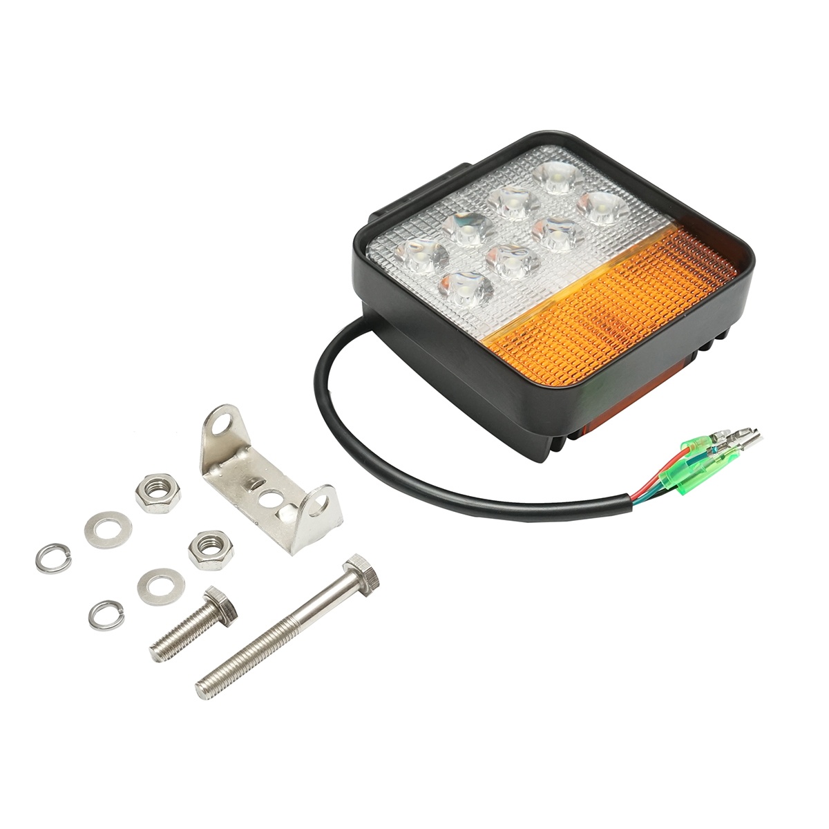Proiector LED cu semnalizare 12-48V, 48W, 3 functii, carcasa aluminiu 110x110x42mm, Cod: BK79843 - 1 | YEO
