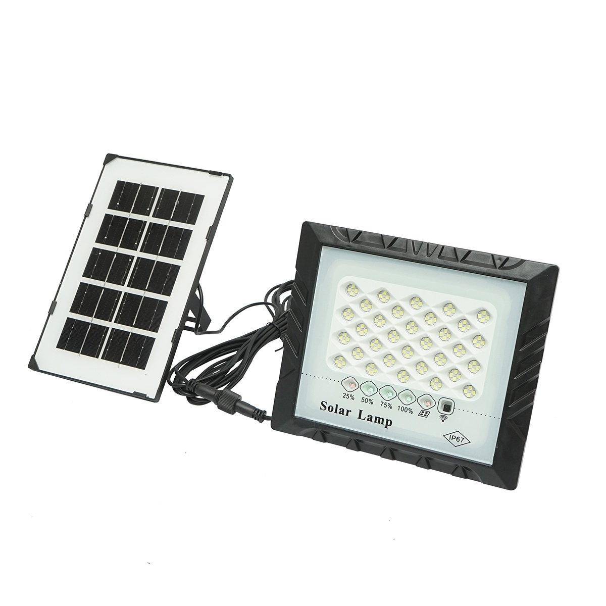 Proiector led de 25W cu panou solar 3W, baterie 4000mAh si telecomanda IP67, Cod: BK79607, Brand: BRECKNER GERMANY