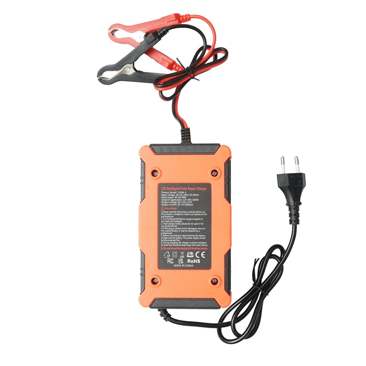 Redresor, incarcator digital baterie 12V, 6A plumb acid, lithium 4-100Ah cu functie de reparare inteligenta, DISPL17