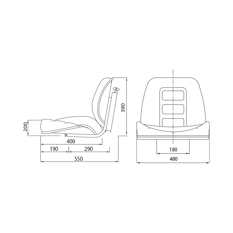 Scaun universal tractor sau stivuitor, Cod: DISBV54, Brand: KONIG TRAKTOREN