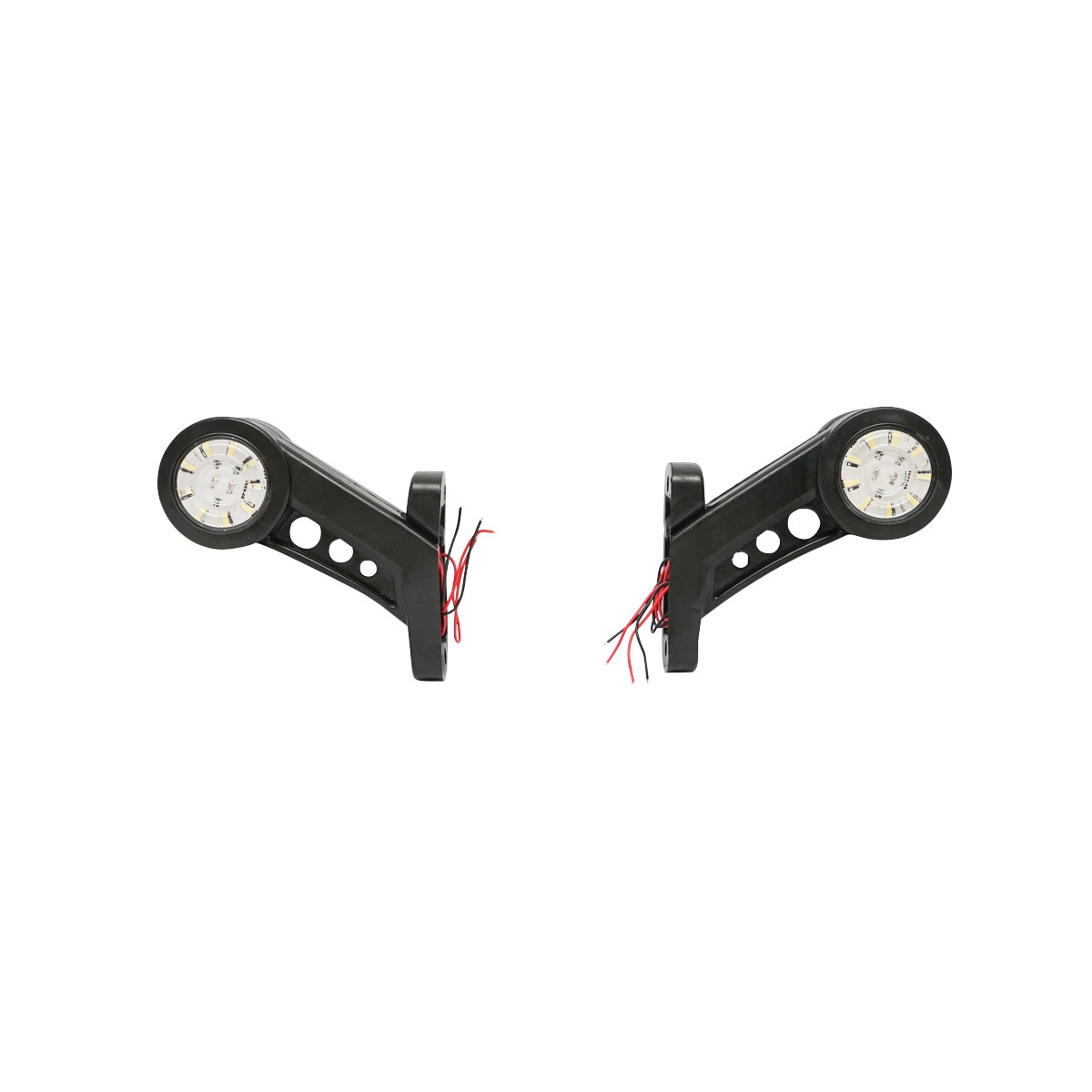 Set lampi laterale de gabarit cu LED 12-24V, rosu-alb, PVC elastic, Cod: BK69513, Brand: BRECKNER GERMANY