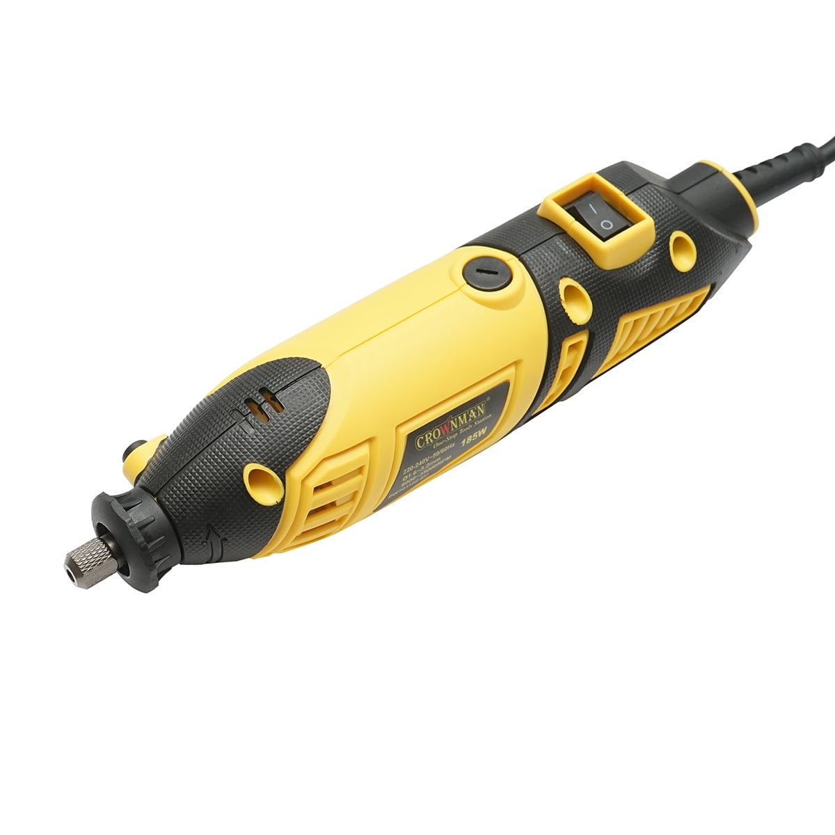 Set trusa mini freza 185W, 220V tip biax, 9 trepte viteza 8000-35000rpm 211 piese, Cod: DISPT57, Marca: CROWNMAN