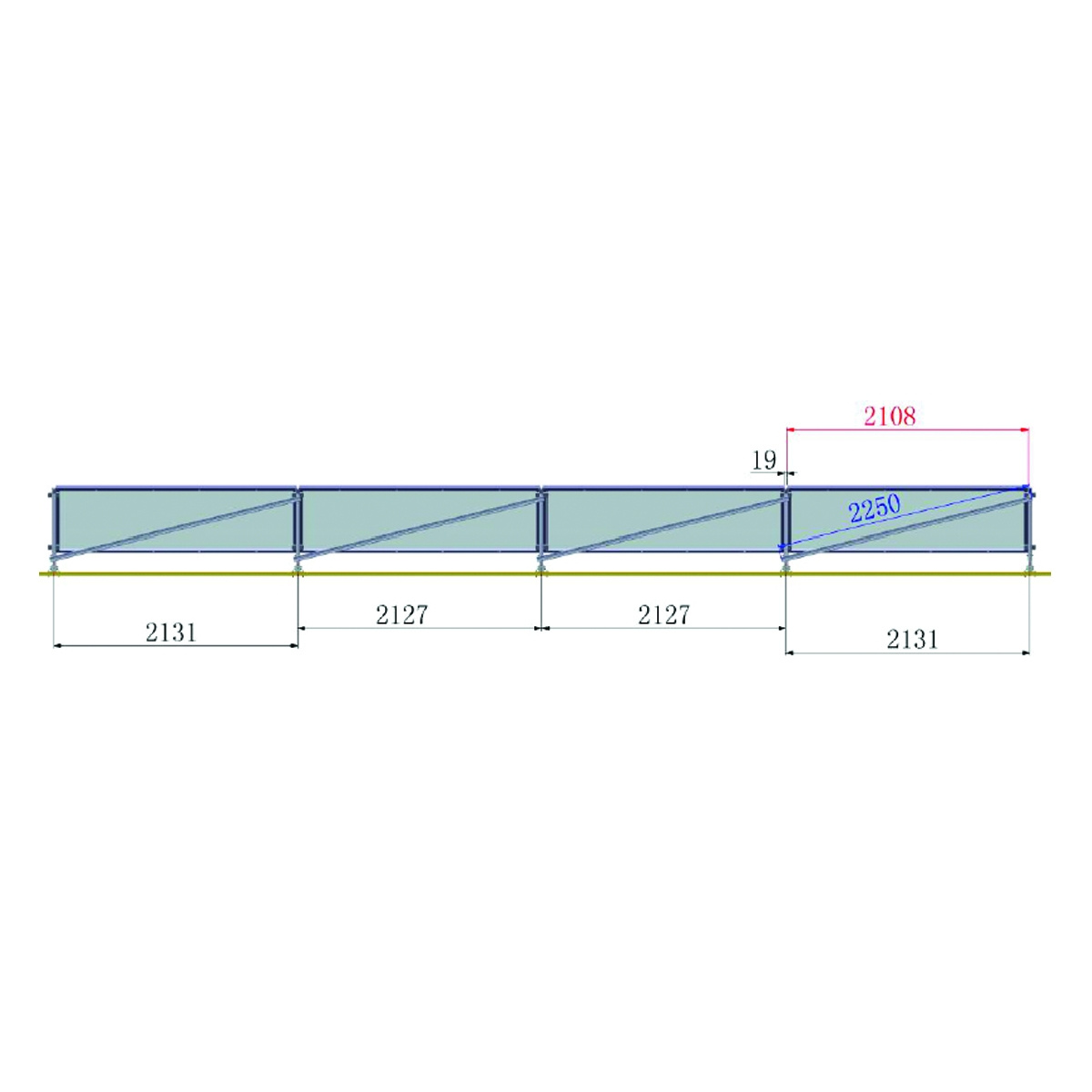 Sistem complet montare pe beton pentru 4 panouri solare fotovoltaice cu unghi 30 grade, Cod: BK77911, Brand: BRECKNER GERMANY - 2 | YEO