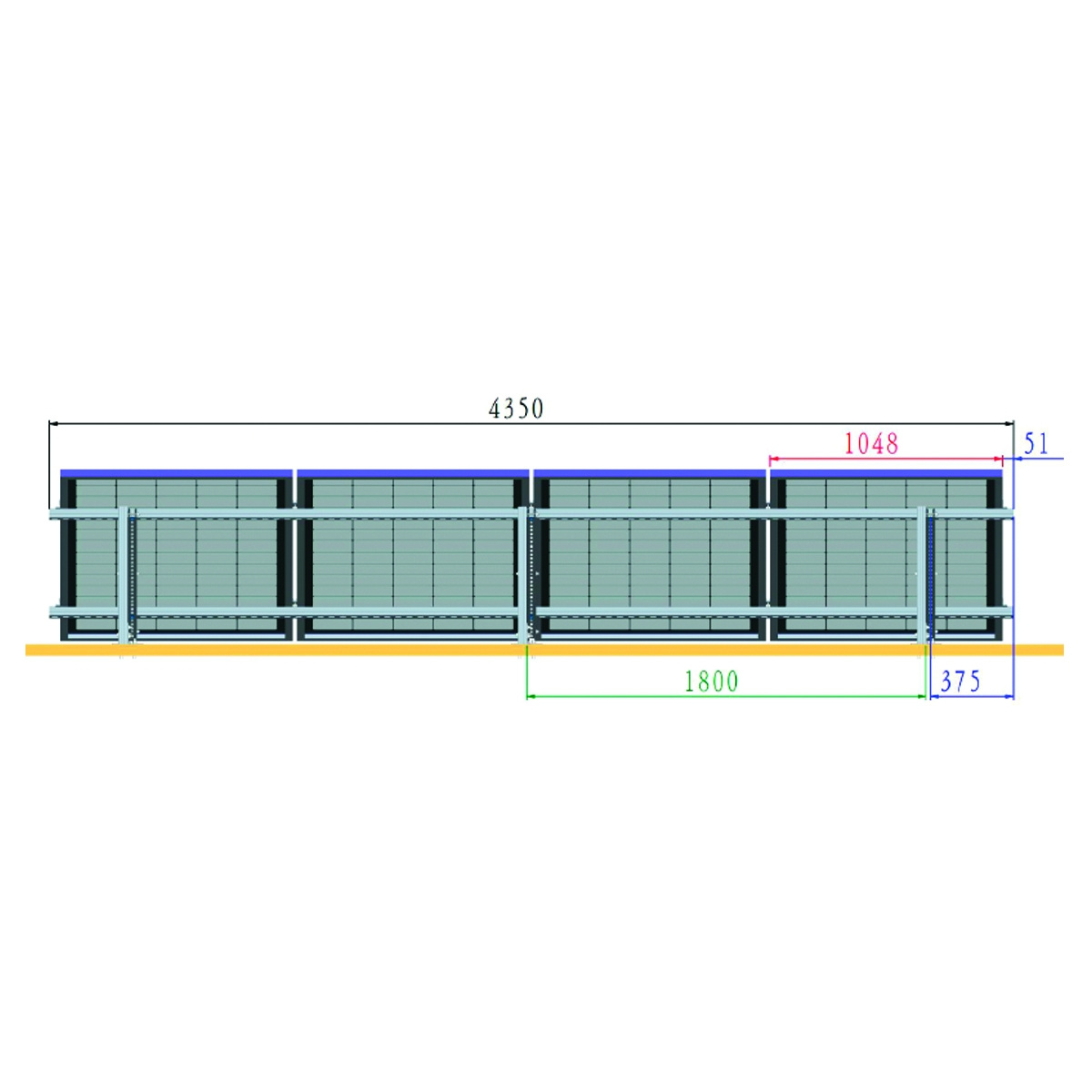 Sistem complet montare pe beton pentru 4 panouri solare fotovoltaice cu unghi 20 grade, Cod: BK77910, Brand: BRECKNER GERMANY - 2 | YEO