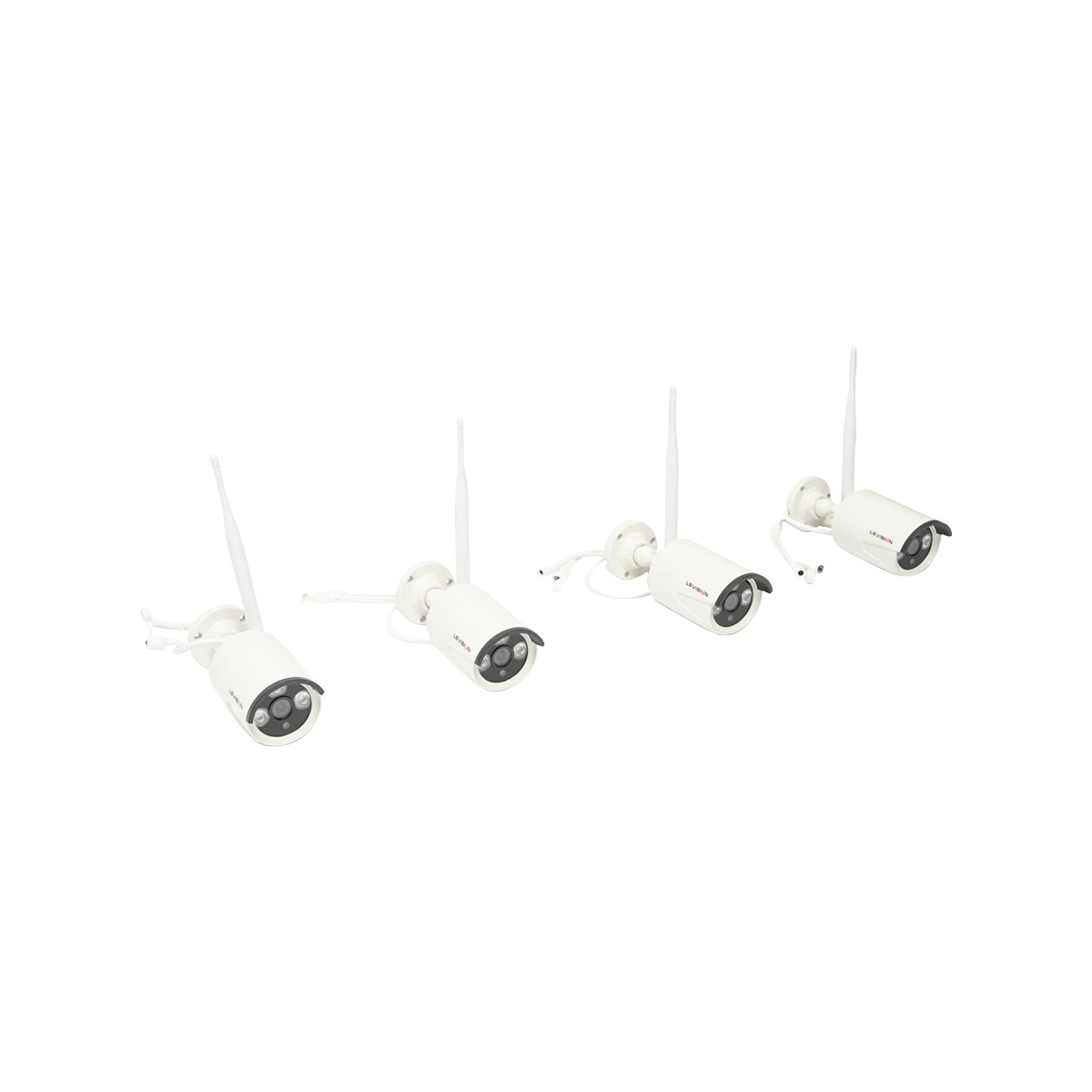 Sistem supraveghere CCTV 4 camere cu senzor de miscare WIFI, 2.4G, HD, Cod: DISEK06, Ls Vision - 1 | YEO