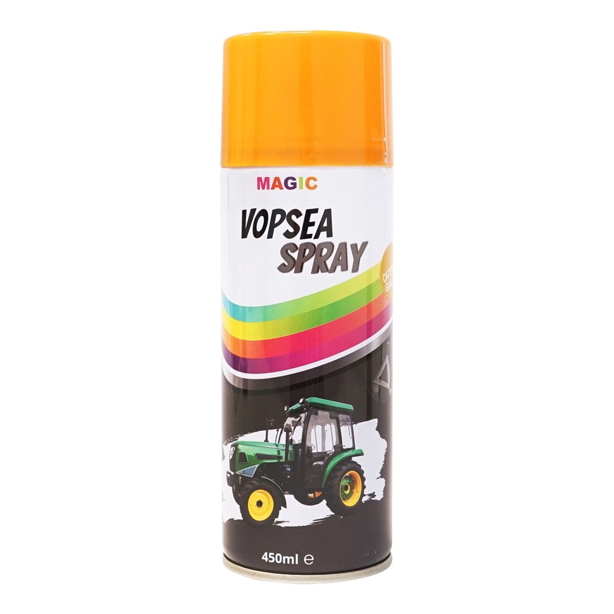 Spray vopsea auto galben tip Caterpillar profesionala cu uscare rapida 450ml, Cod: BK831124, Brand: MAGIC