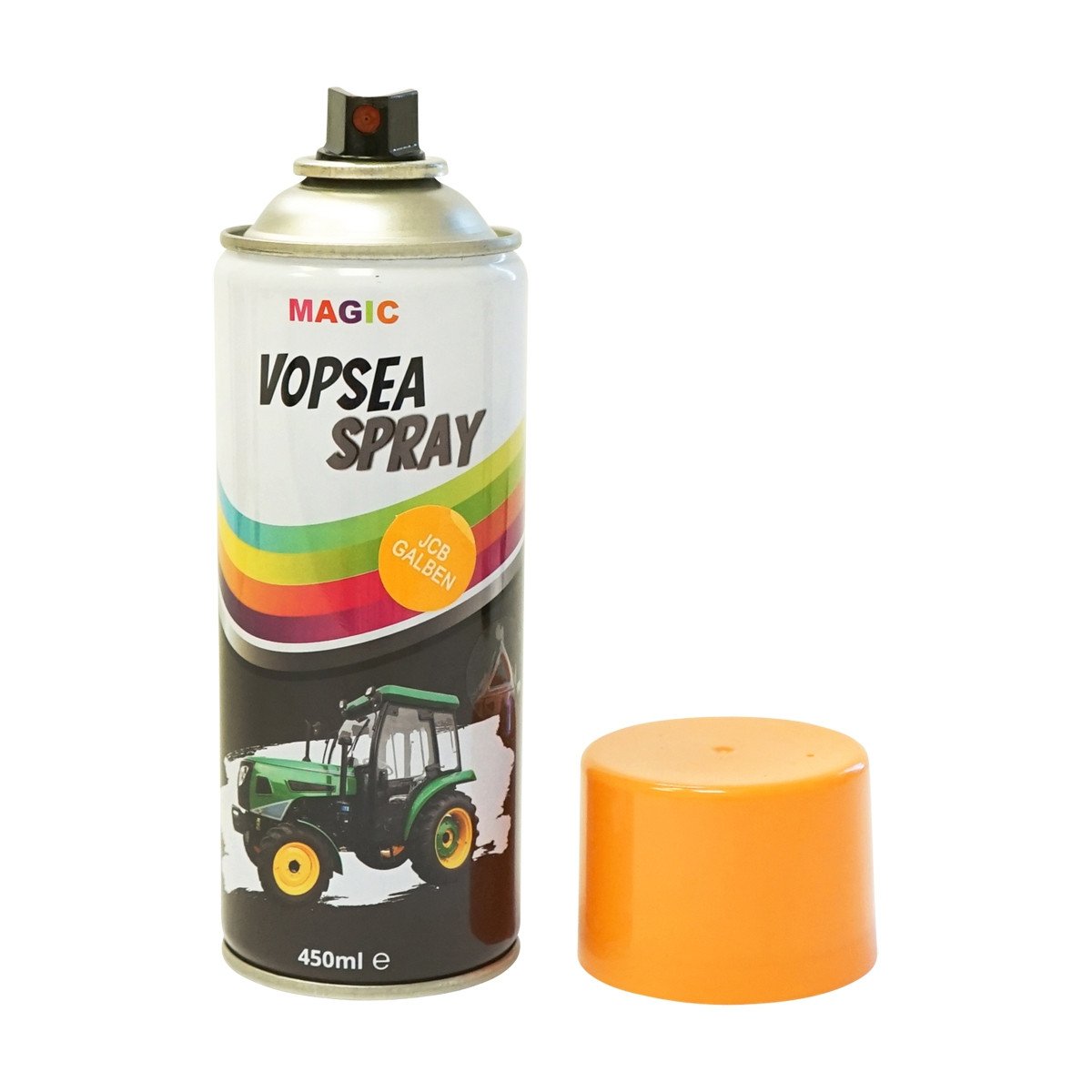 Spray vopsea auto galben tip JCB profesionala cu uscare rapida 450ml, Cod: BK831116, Brand: MAGIC - 1 | YEO