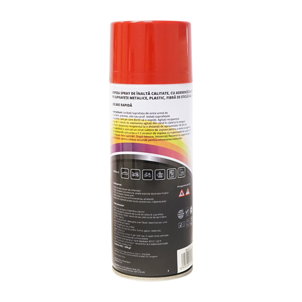 Spray vopsea auto rosu CARMIN tip Welger profesionala cu uscare rapida 450ml, Cod: BK833112, Brand: MAGIC