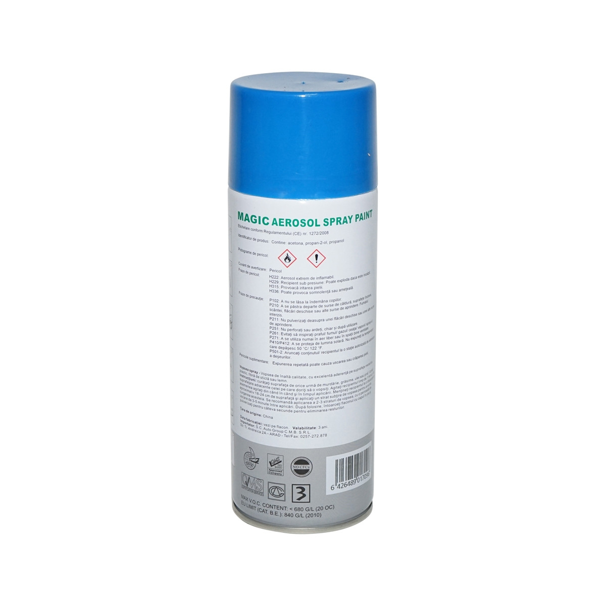 Spray vopsea Magic bleu azur 61F 450 ml, Cod: FOX61F, Brand: MAGIC - 1 | YEO